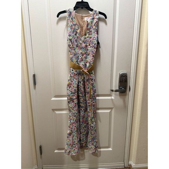 ELLIATT Rue Crochet Midi Dress - Pastel Multi cocktail Dinner Dress size S NWT - Picture 6 of 9